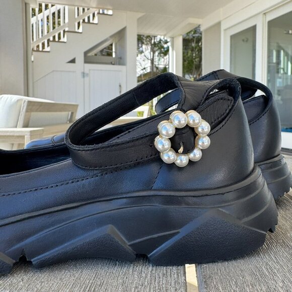 Free People Adventure Ballet Sneaker Black 8 - Picture 8 of 13